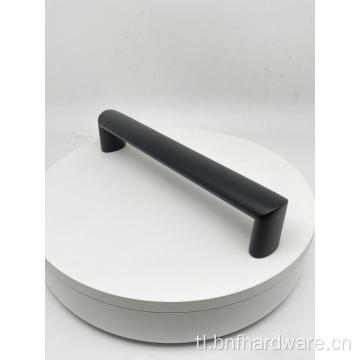 Hindi kinakalawang na asero na Black Powder Coating Oval Furniture Handles